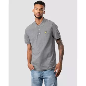 Однотонная рубашка-поло light mist Lyle & Scott, бежевый