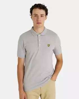 Однотонная рубашка-поло Lyle & Scott, серый