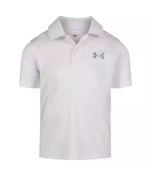 Однотонная рубашка-поло с короткими рукавами Under Armour Little Boys 2T-7 Matchplay, белый
