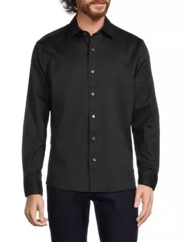 Однотонная рубашка приталенного кроя Desk To Dinner Bonobos, цвет Herringbone