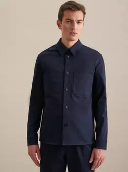 Однотонная рубашка Seidensticker, синий