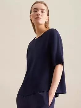 Однотонная рубашка Seidensticker, синий