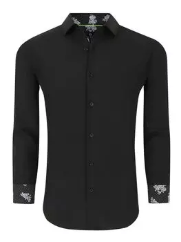 Однотонная рубашка Tom Baine, черный