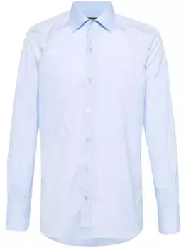 Однотонная рубашка TOM FORD, синий