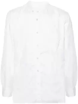 Однотонная рубашка Yohji Yamamoto, белый