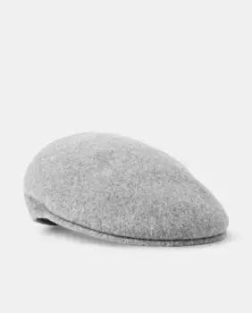 Однотонная серая мужская кепка Kangol