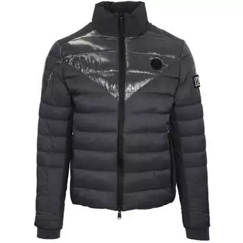 Однотонная серая стеганая куртка Plein Sport, серый