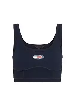 Однотонная синяя женская майка с U-образным вырезом TJW ARCHIVE BRALETTE EXT Tommy Jeans, синий