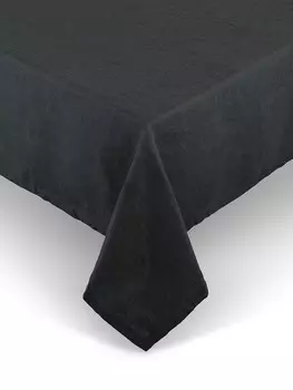 Однотонная скатерть из чисто выстиранного льна Coincasa, темно-серый