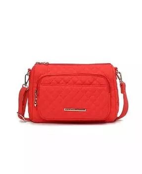 Однотонная стеганая хлопковая сумка через плечо Rosalie от Mia K Mkf Collection, черный