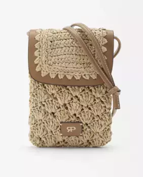 Однотонная сумка для мобильного телефона, трансформируемая в сумку на плечо, с клапаном и магнитной застежкой Parfois, коричневый