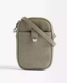 Однотонная сумка для мобильного телефона, трансформируемая в сумку на плечо, с застежкой-молнией Parfois, цвет Kaki