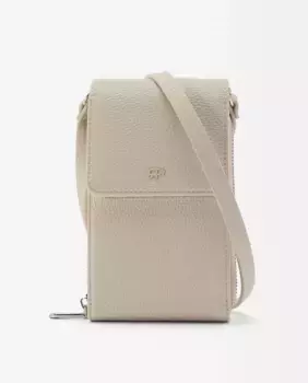 Однотонная сумка для мобильного телефона, трансформируемая в сумку через плечо, с клапаном и застежкой-молнией Parfois, бежевый