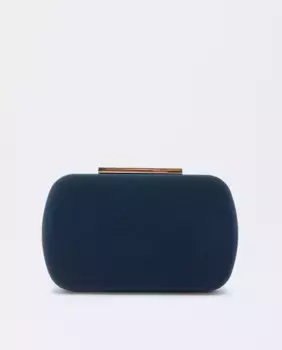 Однотонная сумка для вечеринки в стиле клатч, трансформируемая в сумку на плечо, с магнитной застежкой Parfois, темно-синий