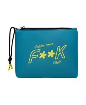 Однотонная сумка F**K, синий