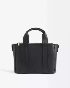 Однотонная сумка-тоут, трансформируемая в сумку через плечо, с застежкой-молнией Parfois, черный