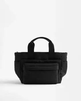 Однотонная сумка-тоут, трансформируемая в сумку через плечо, с застежкой-молнией Parfois, черный