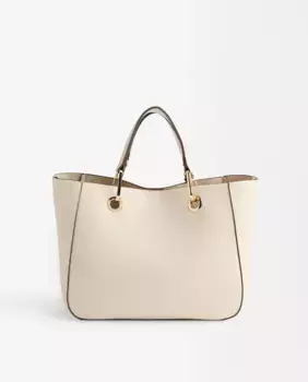 Однотонная сумка-тоут, трансформируемая в сумку через плечо, с магнитной застежкой Parfois, цвет Crudo