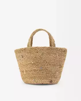 Однотонная сумка-тоут, трансформируемая в сумку через плечо, с декоративными цирконами Parfois, коричневый