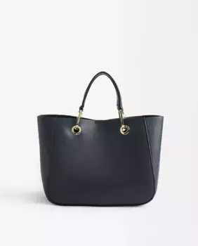 Однотонная сумка-тоут, трансформируемая в сумку через плечо, с магнитной застежкой Parfois, темно-синий