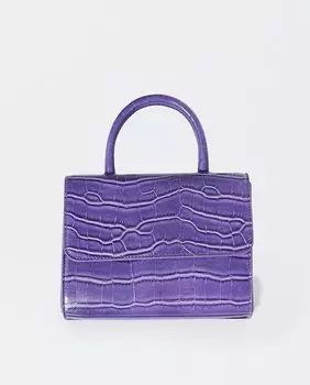 Однотонная сумка-трансформер в сумку через плечо с магнитной застежкой Parfois, фиолетовый