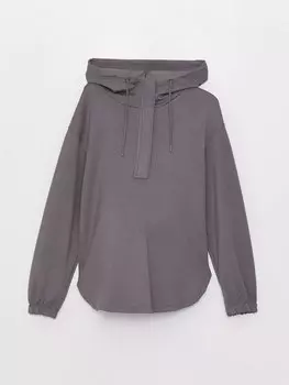 Однотонная толстовка для беременных с длинными рукавами LCWAIKIKI Maternity, средне-серый