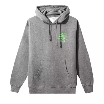 Однотонная толстовка со змеиным узором Anti Social Social Club, цвет Серый