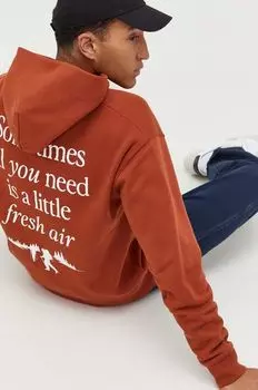 Однотонная толстовка Solid, коричневый