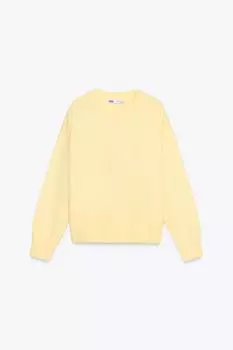 Однотонная трикотажная толстовка ZARA, желтый