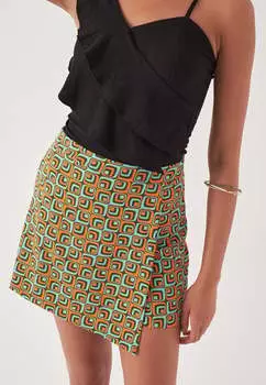 Однотонная юбка Herita, оранжевый