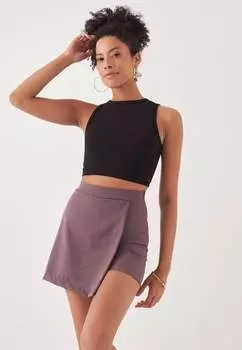 Однотонная юбка Herita, серый