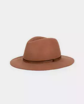 Однотонная женская шапка с декоративной полоской Parfois, коричневый