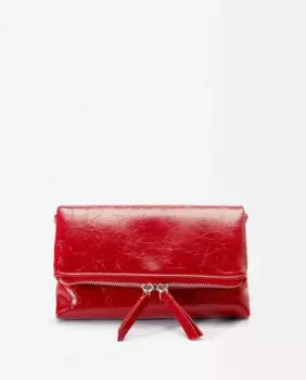 Однотонная женская сумка через плечо на молнии Parfois, красный