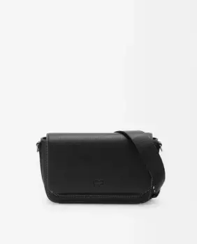 Однотонная женская сумка через плечо с клапаном и магнитной застежкой Parfois, черный