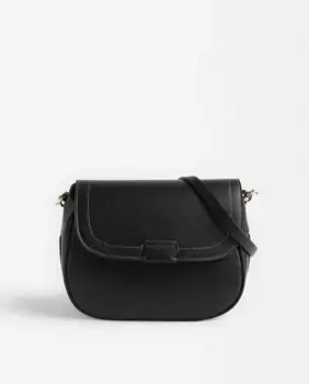 Однотонная женская сумка через плечо с клапаном и магнитной застежкой Parfois, черный