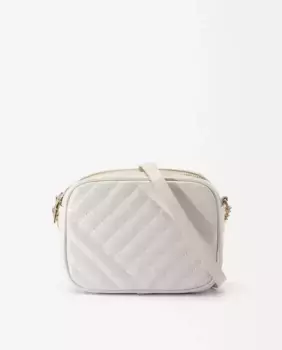 Однотонная женская сумка через плечо с мягкой подкладкой, несколькими отделениями и застежкой-молнией Parfois, белый