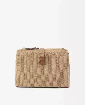 Однотонная женская сумка через плечо с несколькими отделениями и магнитной застежкой Parfois, коричневый