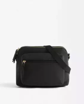Однотонная женская сумка через плечо с несколькими отделениями и застежкой-молнией Parfois, черный