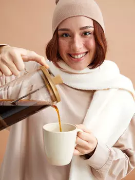 Однотонная женская толстовка Petite с круглым вырезом и длинными рукавами LCW DREAM, темно-бежевый