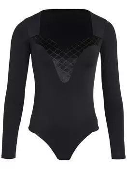 Однотонное боди Amir Slama, черный