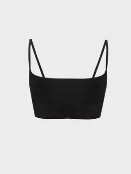 Однотонное бюстье на косточках и подушечками LCW DREAM, новый черный