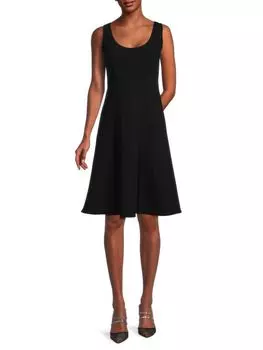 Однотонное Платье А-силуэта Vince, цвет Coastal Black