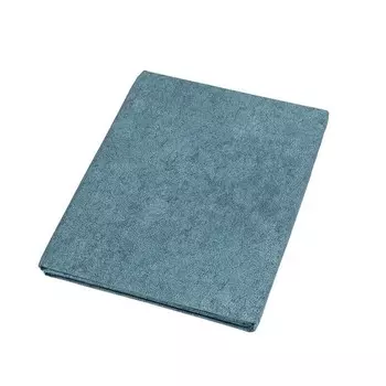 Однотонное покрывало из хлопкового перкаля - Galuchat Fazzini, нефть, двуспальный