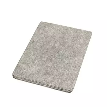 Однотонное покрывало из хлопкового перкаля - Galuchat Fazzini, камень, двуспальный