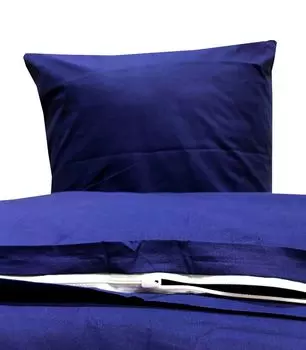 Однотонное постельное белье 135х200 см из 4 шт./2 шт. Комплект пододеяльников Renforce из хлопка, размер: 4 шт. 135х200 см, цвет: синий leonado vicenti