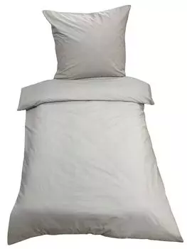 Однотонное постельное белье 135х200 см 4 шт./2 шт. Комплект пододеяльников Renforce из хлопка, размер: 2 шт. 135х200 см, цвет: серый leonado vicenti