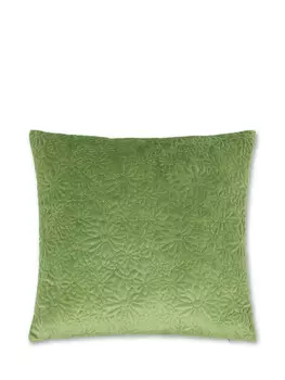 Однотонное стеганое бархатное одеяло 45х45см Coincasa, зеленый