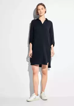 Однотонное трикотажное платье Cecil, синий