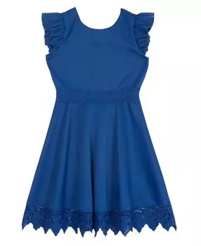 Однотонное трикотажное платье трапециевидной формы с лифом принцессы для больших девочек Rare Editions