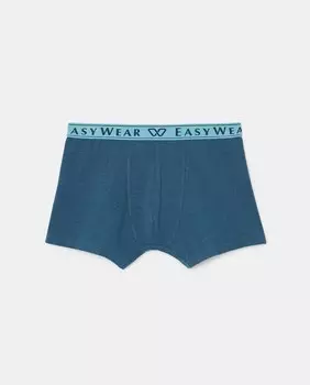 Однотонные эластичные мужские боксеры Easy Wear, темно-синий